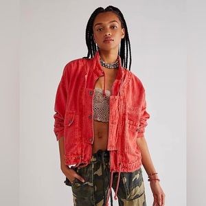 Free people dahlia utility jacket